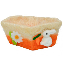 Шестиугольная пасхальная корзина из сизаля (ES-15) 217679