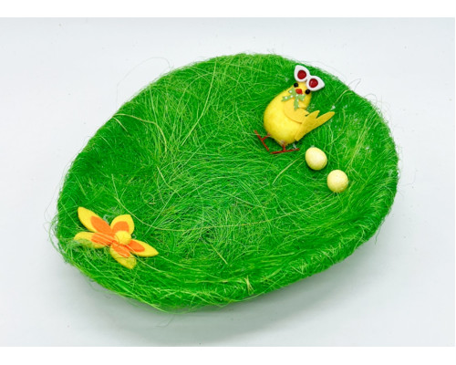 Cos de Pasti oval (puisor+2oua) Sizal ML1-117