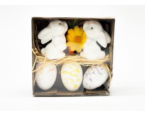 Decoratiune Iepure 2+3 oua (cutie) ES-32 193980