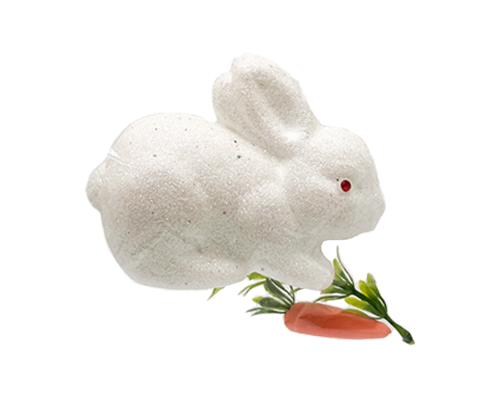 Decoratiune Iepure+morcov 1buc (Alb) ES-45 194109