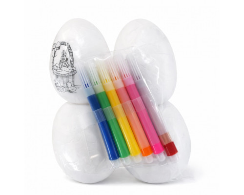 Set creatie ou 4buc polistiren (carioci/6cul)ML30-17 247256