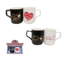 Set 2 cani "LOVE", h 10cm, S64-1 (24)