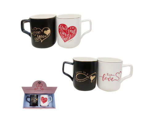 Set 2 cani "LOVE", h 10cm, S64-1 (24)