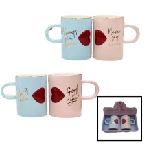 Набор 2 чашки "LOVE", h 11cm, S64-2 (24)