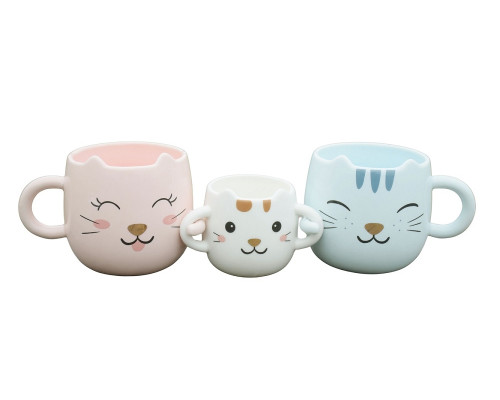 Набор 3 чашки " Happy Family" h6-8cm, S64-4 (24)