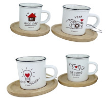 Cana h 6,5 cm,+ farfurioara S64-10 (60)