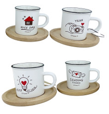 Cana h 6,5 cm,+ farfurioara S64-10 (60)