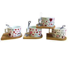 Cana h 5,5 cm,+ farfurioara, + lingurita S64-14 (72)