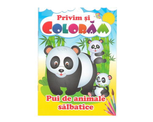 Privim si coloram Pui de animale salbatice. N*9508