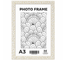 Фоторамка A3 белая "Золотая паутина", 20 мм F2015A-G2 CM*5875