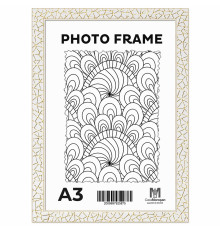 Фоторамка A3 белая "Золотая паутина", 20 мм F2015A-G2 CM*5875