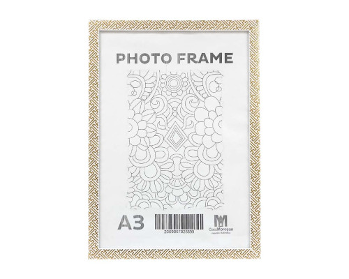 Rama foto A3, 20mm, alb "Labirint auriu", F2015A-G1 CM*5899