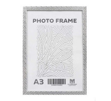 Rama foto A3, 20mm, alb "Labirint argintiu", F2015A-S1 CM*5905