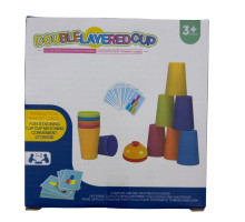 Развивающая игра «Цветные стаканчики: Собери по образцу», 3+ 2025В1 (112)