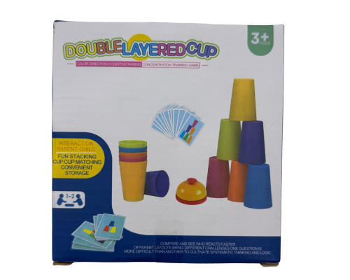 Развивающая игра «Цветные стаканчики: Собери по образцу», 3+ 2025В1 (112)