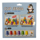 Joc educativ „Cup Jenga: Pahare colorate”, mini, 3+ ZD-131A (216)
