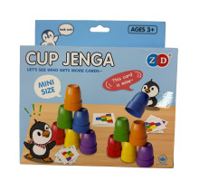 Joc educativ „Cup Jenga: Pahare colorate”, mini, 3+ ZD-131A (216)