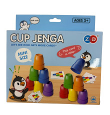 Joc educativ „Cup Jenga: Pahare colorate”, mini, 3+ ZD-131A (216)