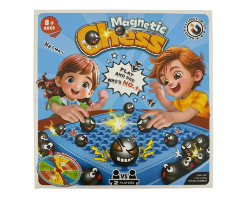 Joc educativ „Magnetic Chess: Bătălia magnetică”, 8+ 555-45 (80)