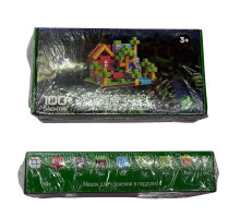 Constructor magnetic „Stil Minecraft”, 100 piese, 3+ JZE100 (30)