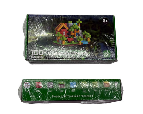 Constructor magnetic „Stil Minecraft”, 100 piese, 3+ JZE100 (30)