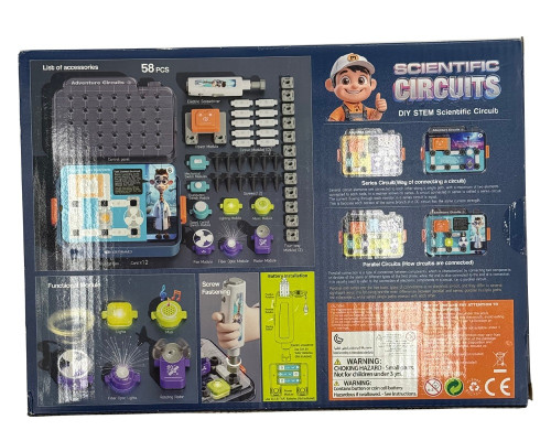 Конструктор STEM «Scientific Circuits», 12 экспериментов, 3+ 77-50B (20)