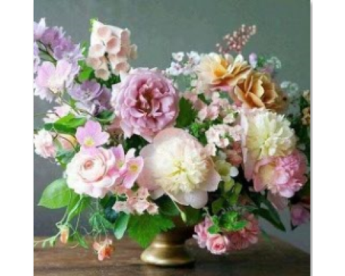 Mozaic cu diamante 40*50 cm "Buchet delicat de bujori" X14-2 (25)