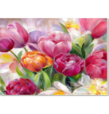 Mozaic cu diamante 40*50 cm "Buchet de lalele" X14-8 (25)