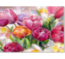Алмазная мозаика 40*50 см "Букет тюльпанов" X14-8 (25)