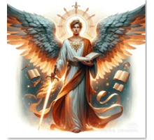 Алмазная мозаика 40*50 см "Ангел мудрости" X14-9 (25)