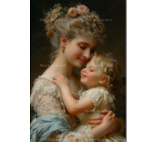 Алмазная мозаика 40*50 см "Материнская любовь" X14-10 (25)