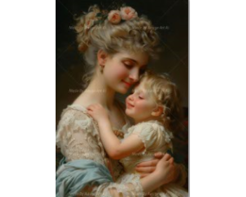 Алмазная мозаика 40*50 см "Материнская любовь" X14-10 (25)