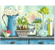 Алмазная мозаика 40*50 см "Весенний натюрморт" X14-16 (25)