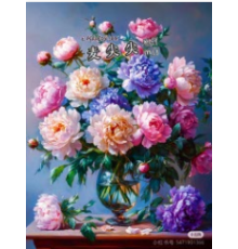 Алмазная мозаика 40*50 см "Роскошный букет" X14-17 (25)