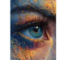 Алмазная мозаика 40*50 см "Взгляд" X14-23 (25)