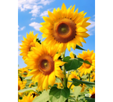 Mozaic cu diamante 40*50 cm "Floarea-soarelui în soare" X14-29 (25)