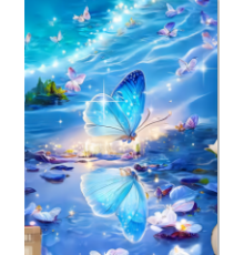 Mozaic cu diamante 40*50 cm "Fluture magic" X14-32 (25)