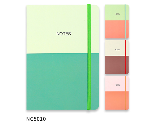 Carnet A5 80 foi, linie, coperta tare cu elastic, NC 5010 (16/96)