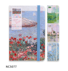 Carnet A5 80 foi, linie, coperta tare cu elastic, NC 5077 (16/96)