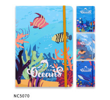 Carnet A5 80 foi, linie, coperta tare cu elastic, NC 5070 (16/96)