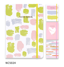 Carnet A6 80 foi, linie, coperta tare cu elastic, NC6024 (24/144)