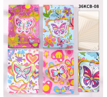 Блокнот B6 96 л. линия, твердая обложка на магните, 36KCB-08 (12/72)