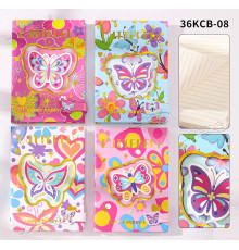 Блокнот B6 96 л. линия, твердая обложка на магните, 36KCB-08 (12/72)