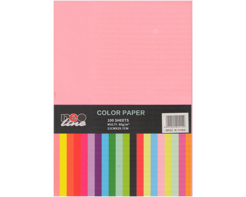 Бумага A4 100 л., 80 гр/м2, нежно-розовая NEO-Line *5149 (50)