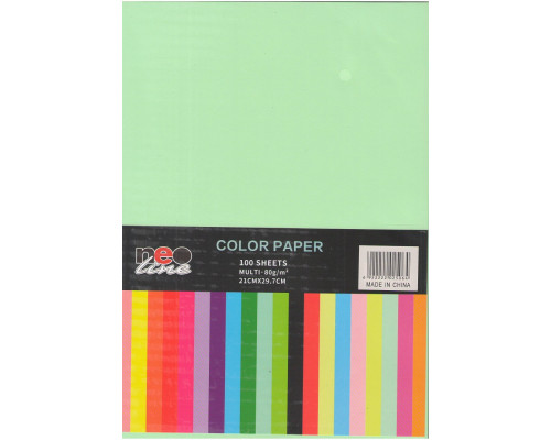 Hartie p/u imprimanta А4 100 foi, 80 g/m2, menta verde NEO-Line *5064 (50)