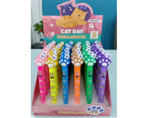 Набор текстмаркеров, 6 цв. 36шт. HW-668-7 (1/36)