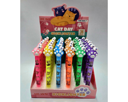 Набор текстмаркеров, 6 цв. 36шт. HW-668-7 (1/36)