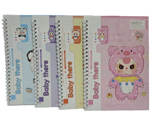 Блокнот A5 40 л. линия, на спирали, 8808-40 (20/400)