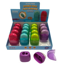 Ascutitoare dubla cu container si radiera WX-99723B (16/480)