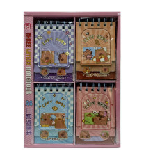 Carnet p/u copii 80*120 mm "CapyBaby" pe spira 3333-3303 (24/480)